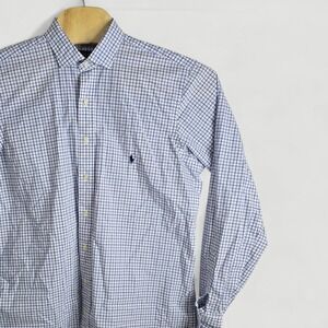 Polo Ralph Lauren Mens LT Tall Checkered Long Sleeve Button Down Shirt